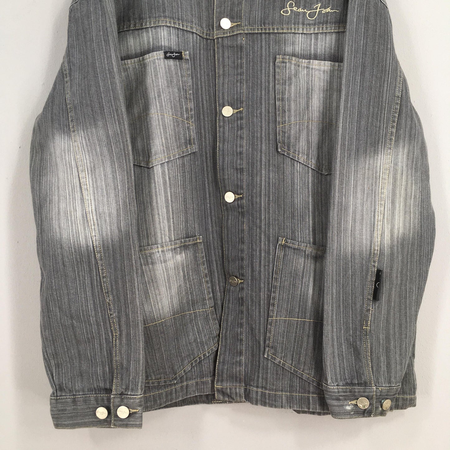 Sean John Gray Jeans Jacket 2XLarge