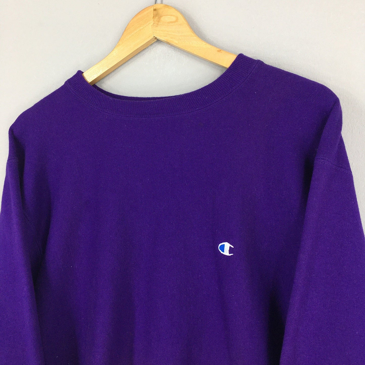 Champion Reverse Weave Purple Sweatshirt Large