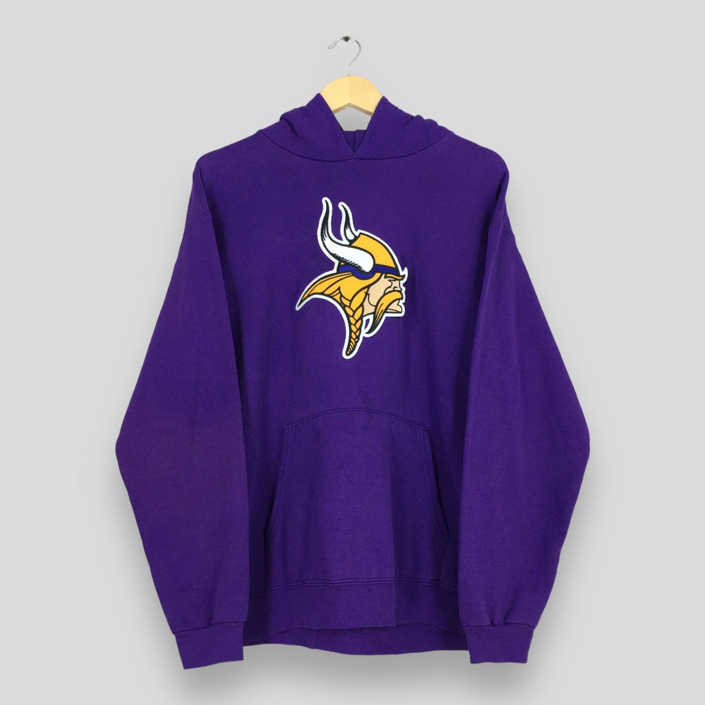 Minnesota Vikings NFL Rugby Purple Hoodie Large