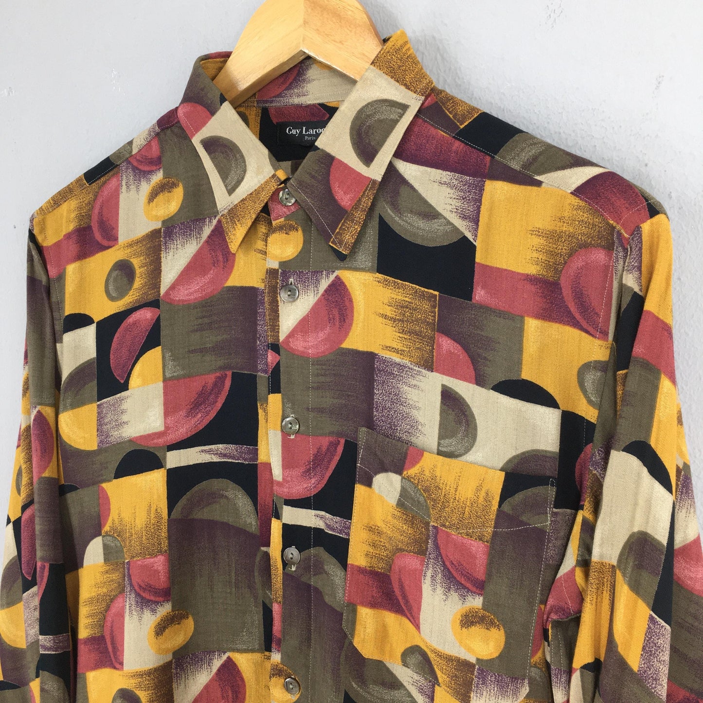 Guy Laroche Paris Funky Abstract Shirt Large