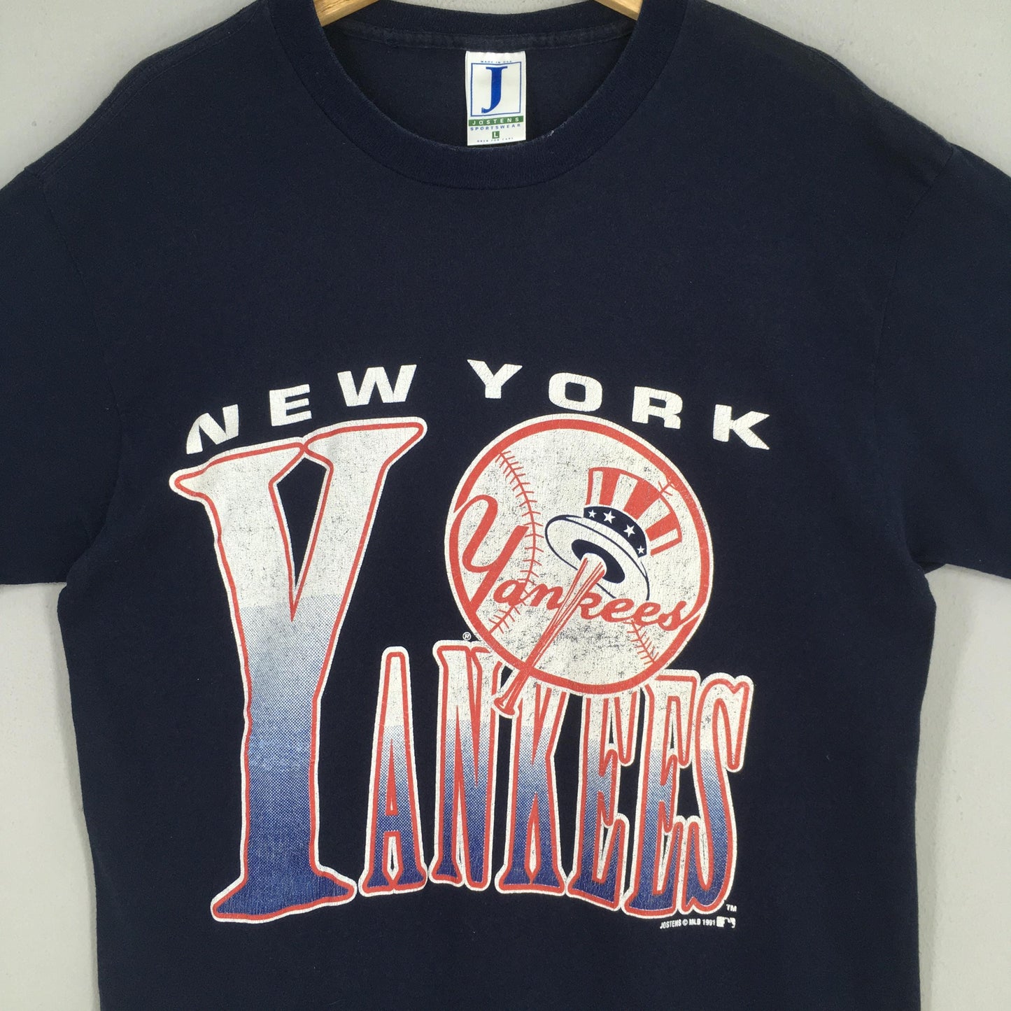 New York Yankees MLB Blue T shirt Large
