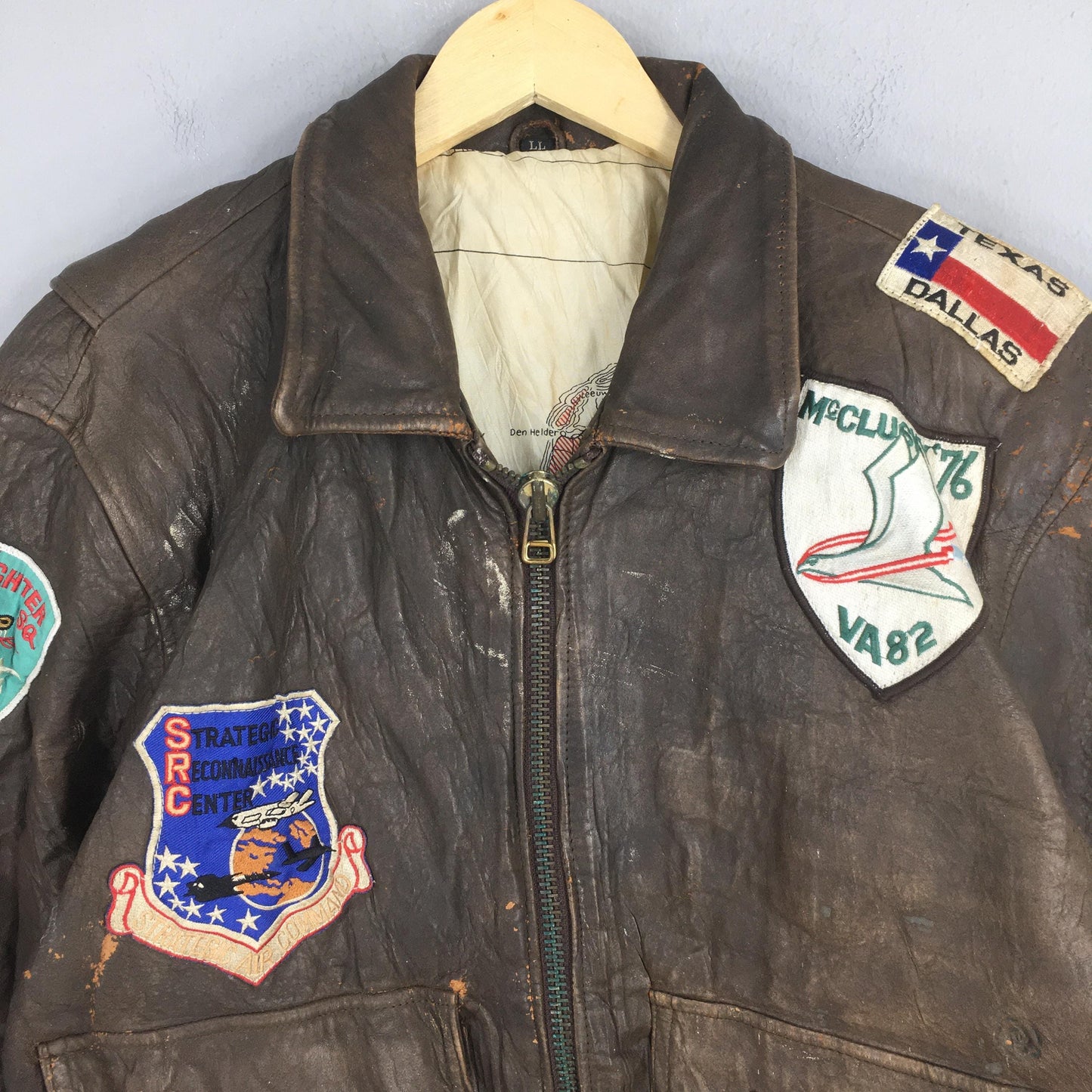 Art Glenhill Army Air Force Leather Type A-2 Jacket Large