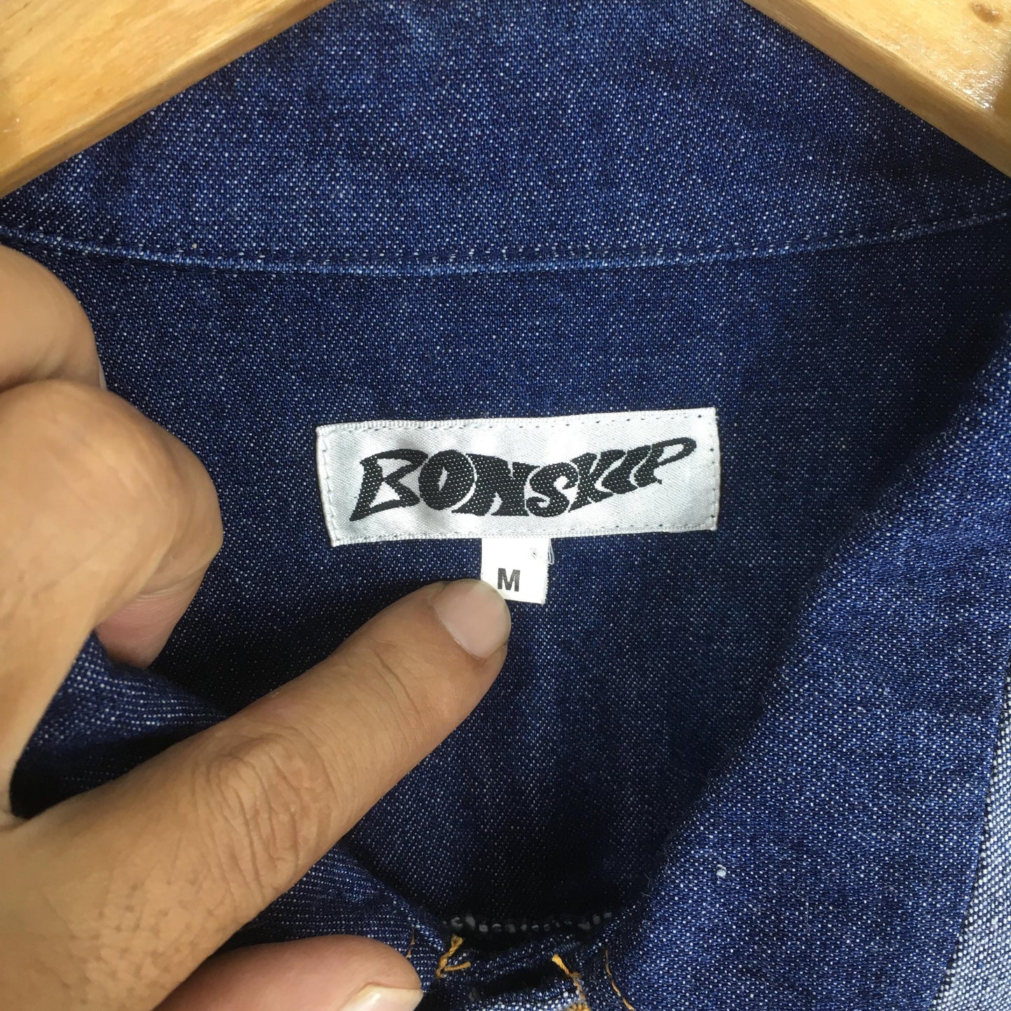 Bonskip Patchwork Denim Jeans Jacket Labor Medium