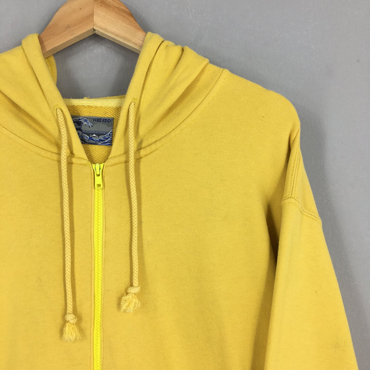 Kenzo Jeans Yellow Hoodie Large