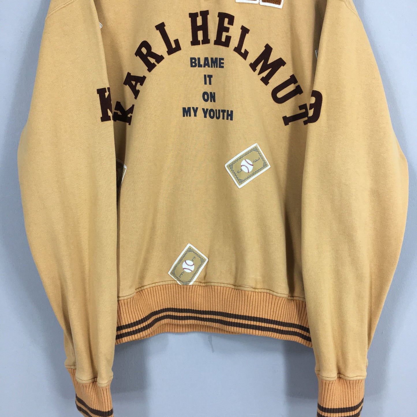 Karl Helmut Half Zipper Sweater Large