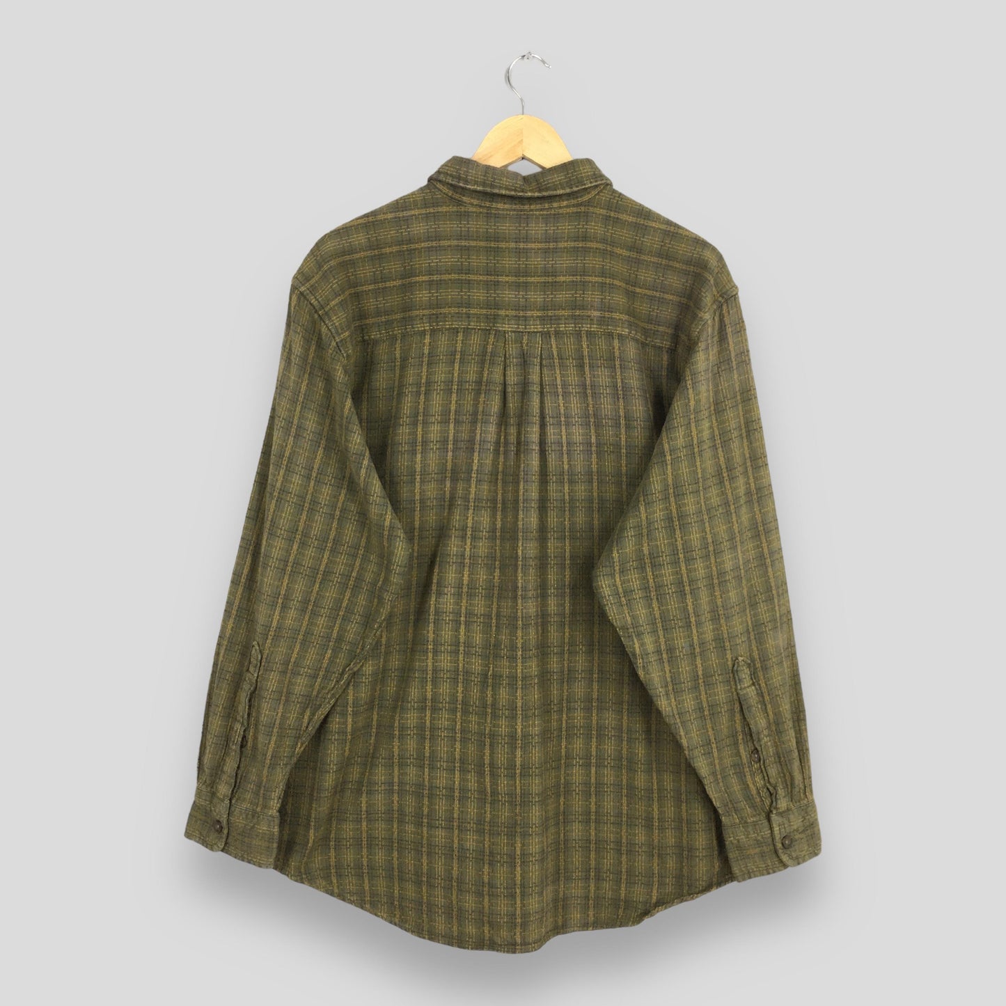 Woolrich Checked Flannel Green Shirt Medium