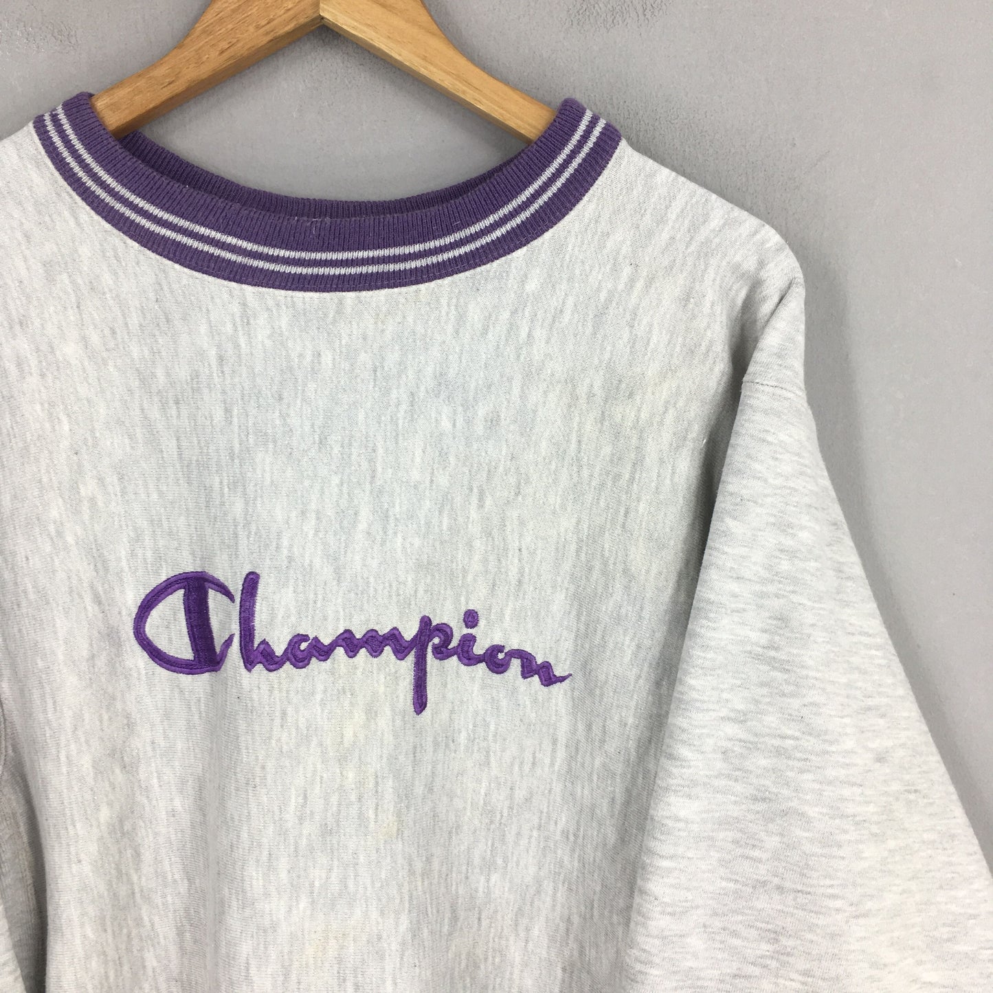 Champion Reverse Weave Gray Sweatshirt Medium