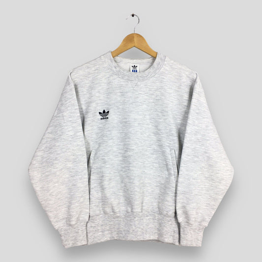 Adidas Trefoil Big Logo Printed Sweatshirt Medium