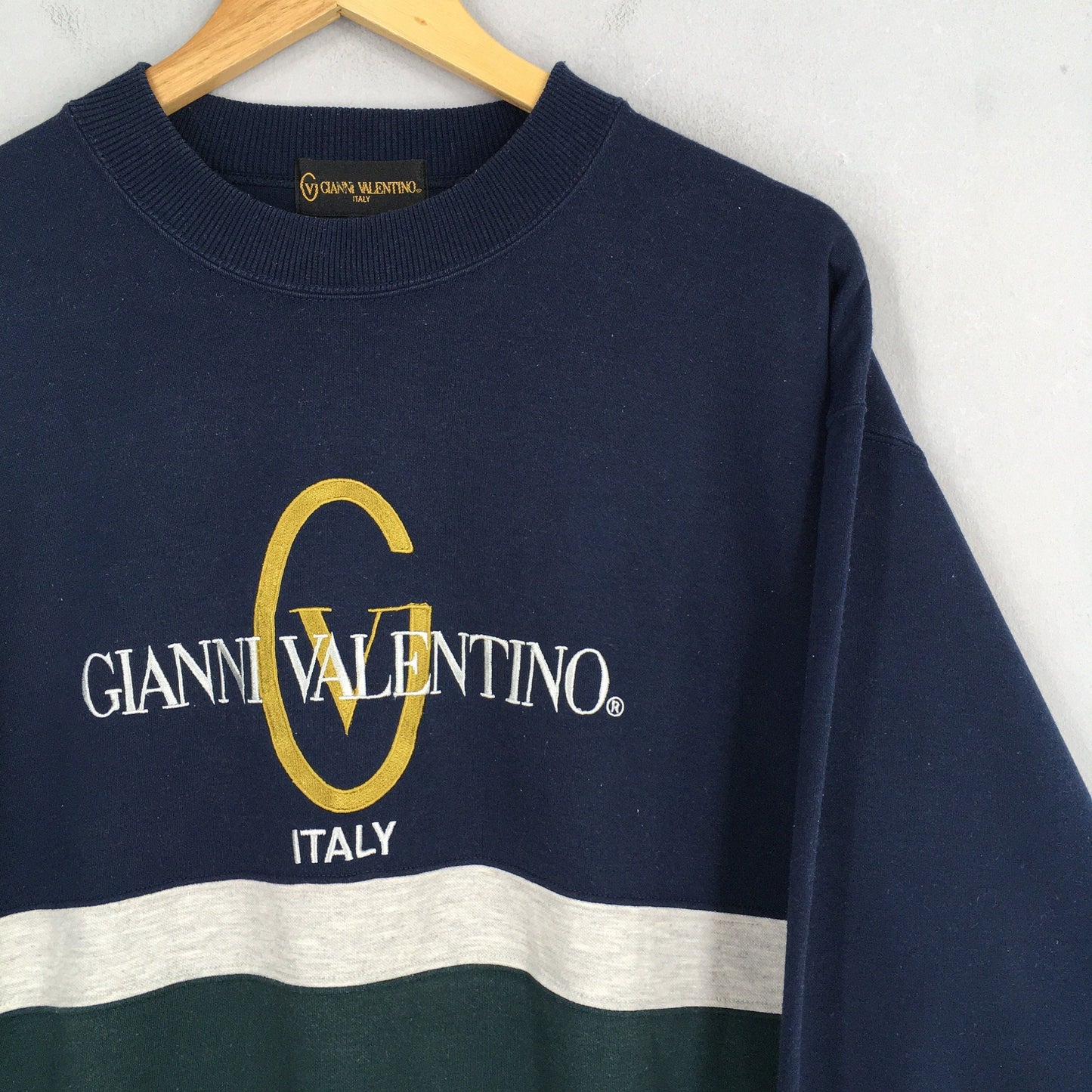 Gianni Valentino Spell Out Embroidery Sweatshirt Large