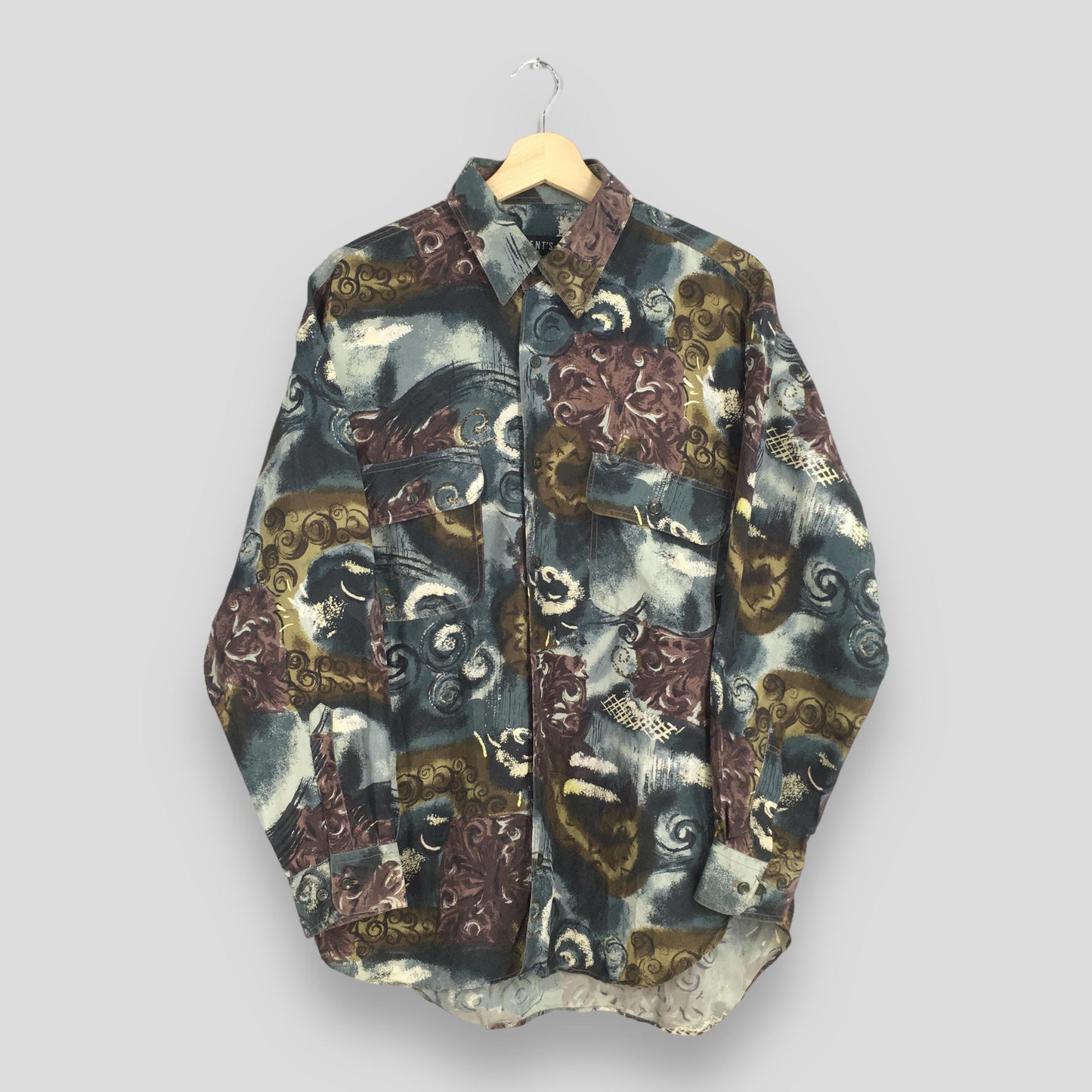 Psychedelic Multicolor Cotton Shirt Medium