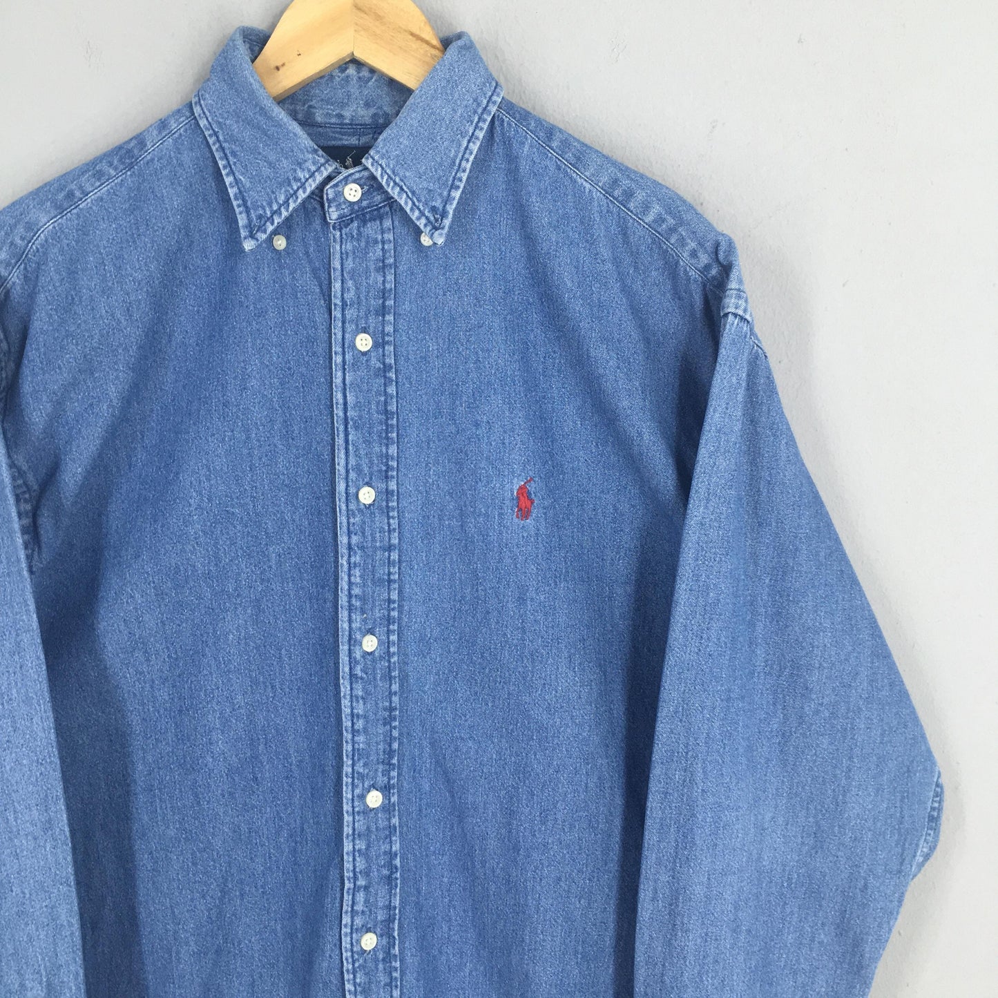 Polo Ralph Lauren Blaire Jeans Blue Shirt Medium