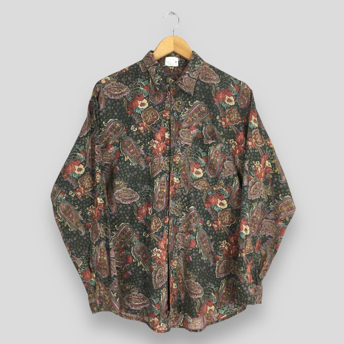 Paisley Floral Casual Shirt Medium