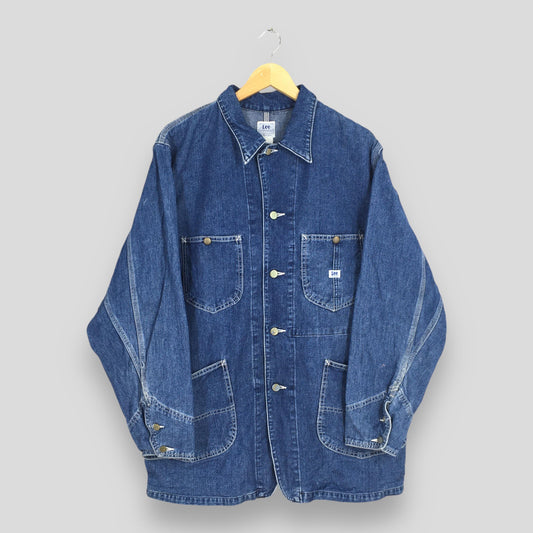 Lee Sanforized Denim Worker Jacket Large