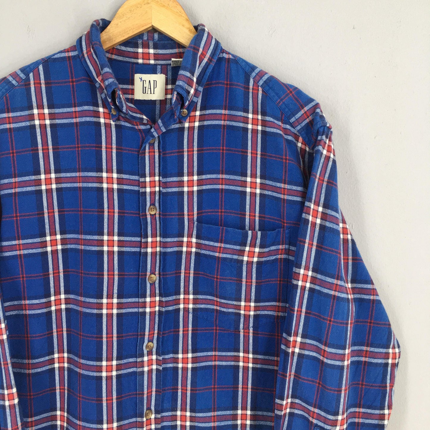 Gap Plaid Checkered Flannel Shirt Small