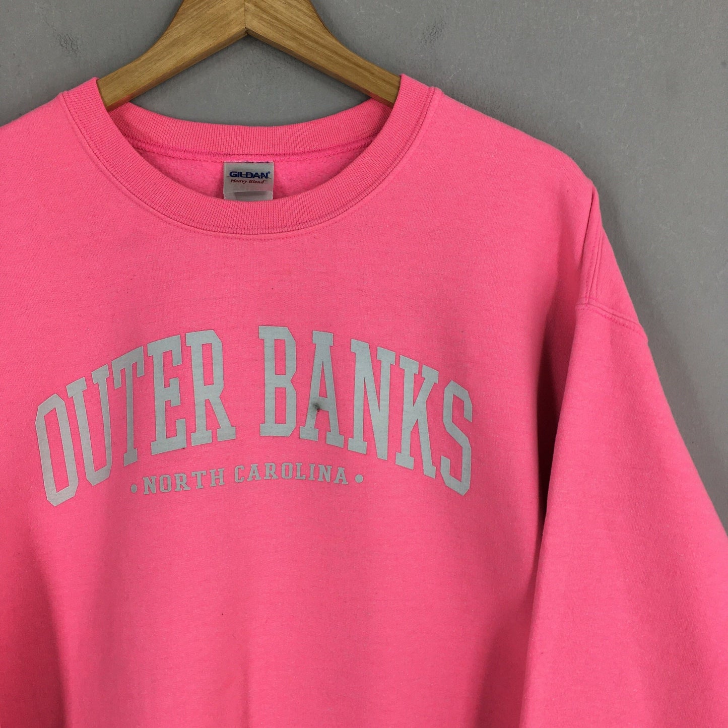 Outer Banks North Carolina Pink Sweatshirt L