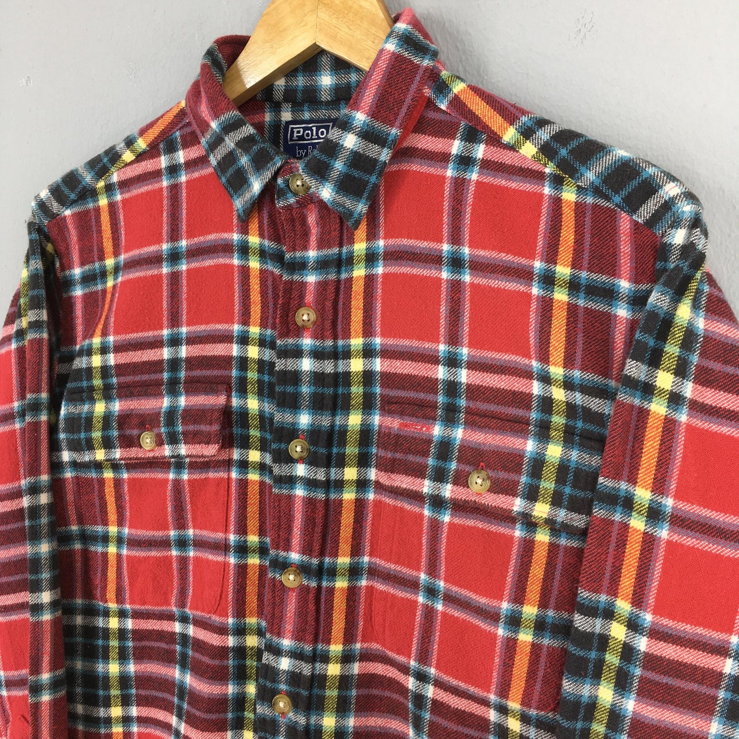 Polo Ralph Lauren Red Checkered Flannel Shirt Medium