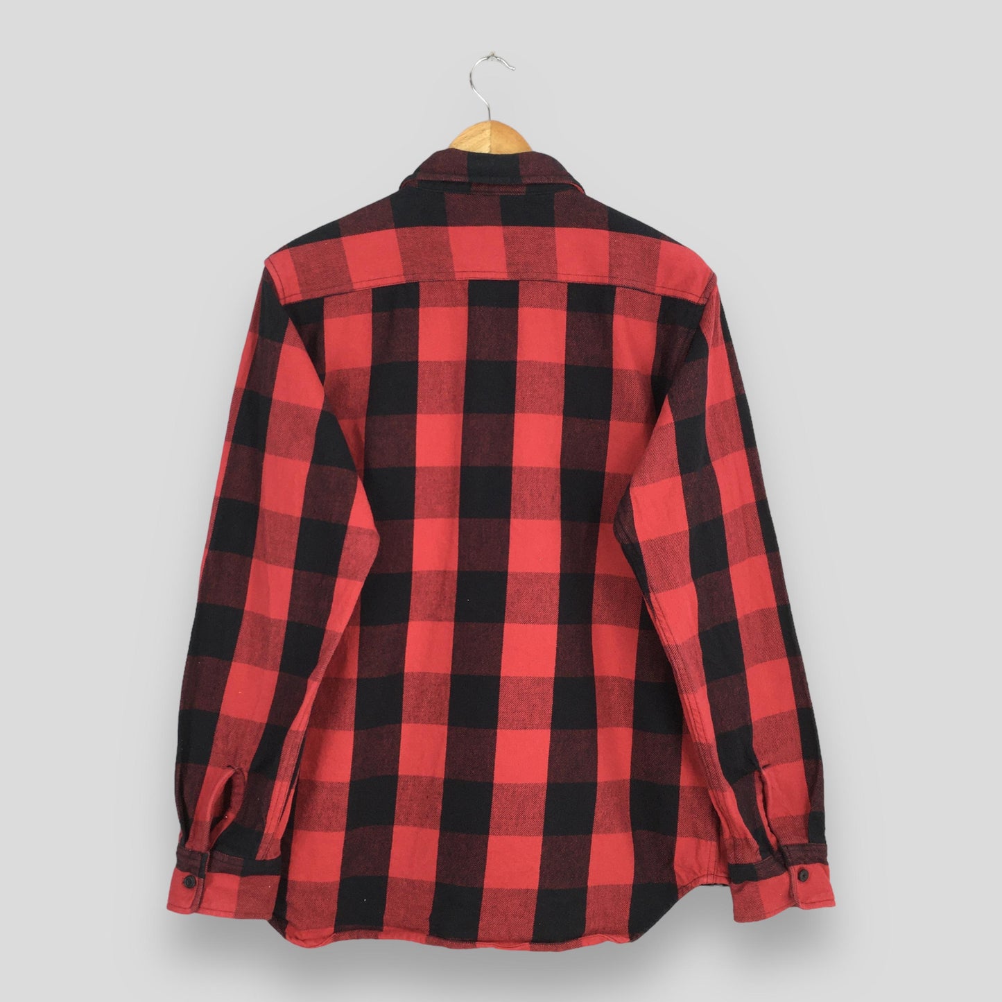 Avirex Usa Plaid Tartan Red Checkered Flannel Shirt XLarge