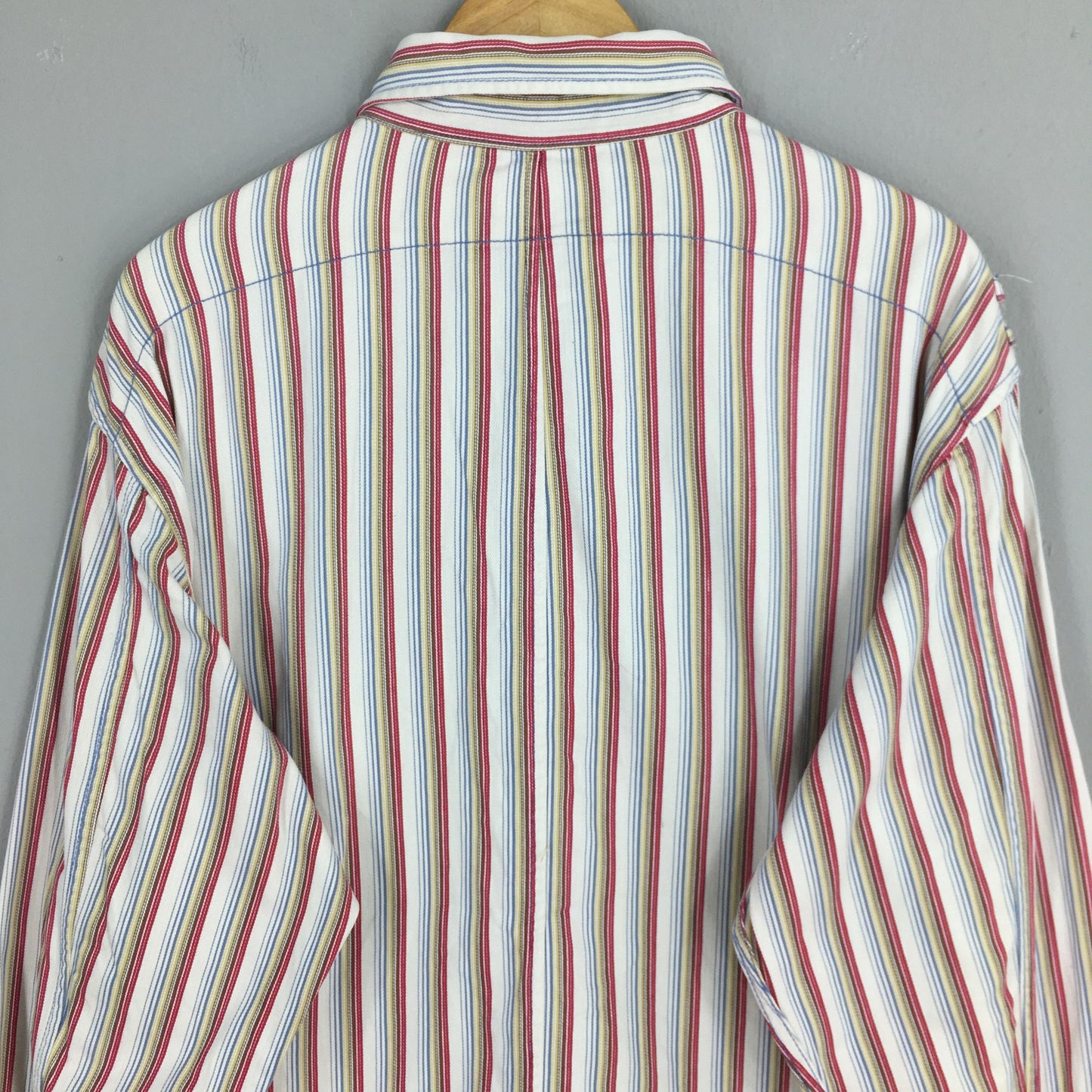 Baffy Vertical Stripes Flannel Shirt XLarge