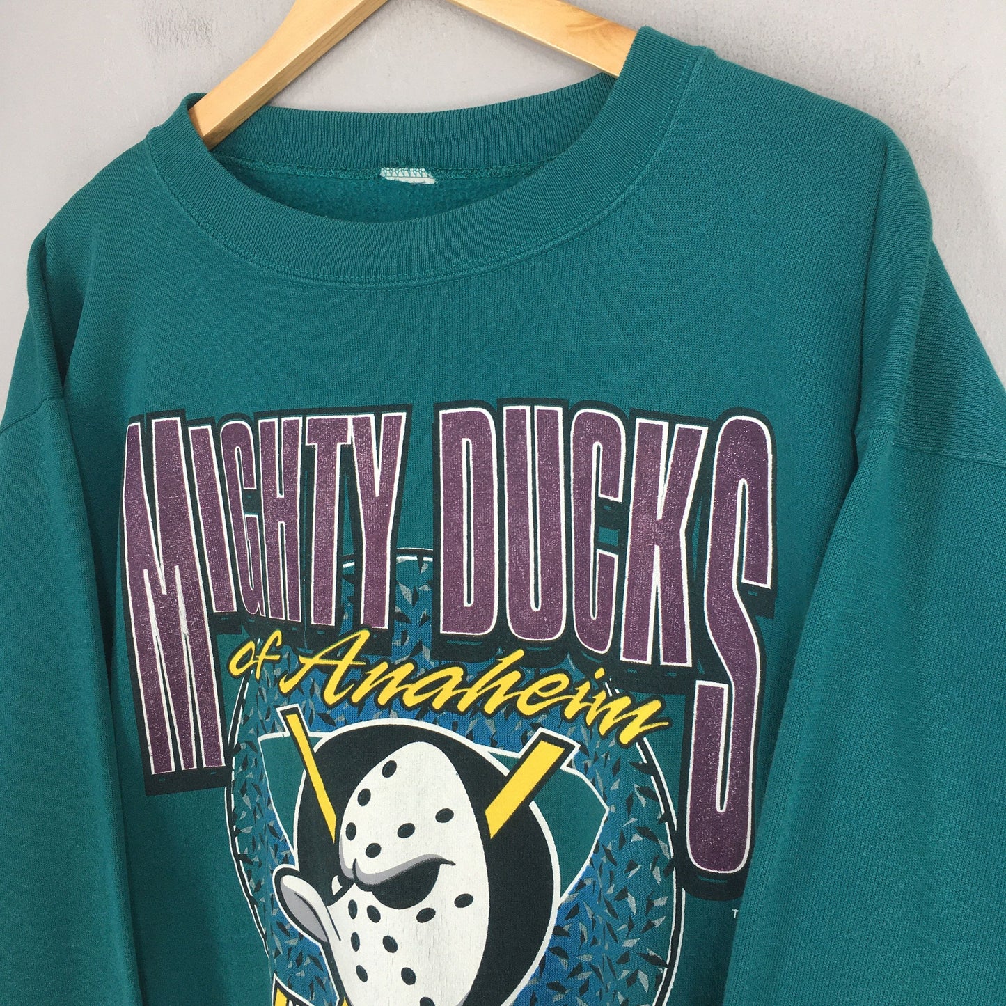 Mighty Ducks NHL Green Sweatshirt Large