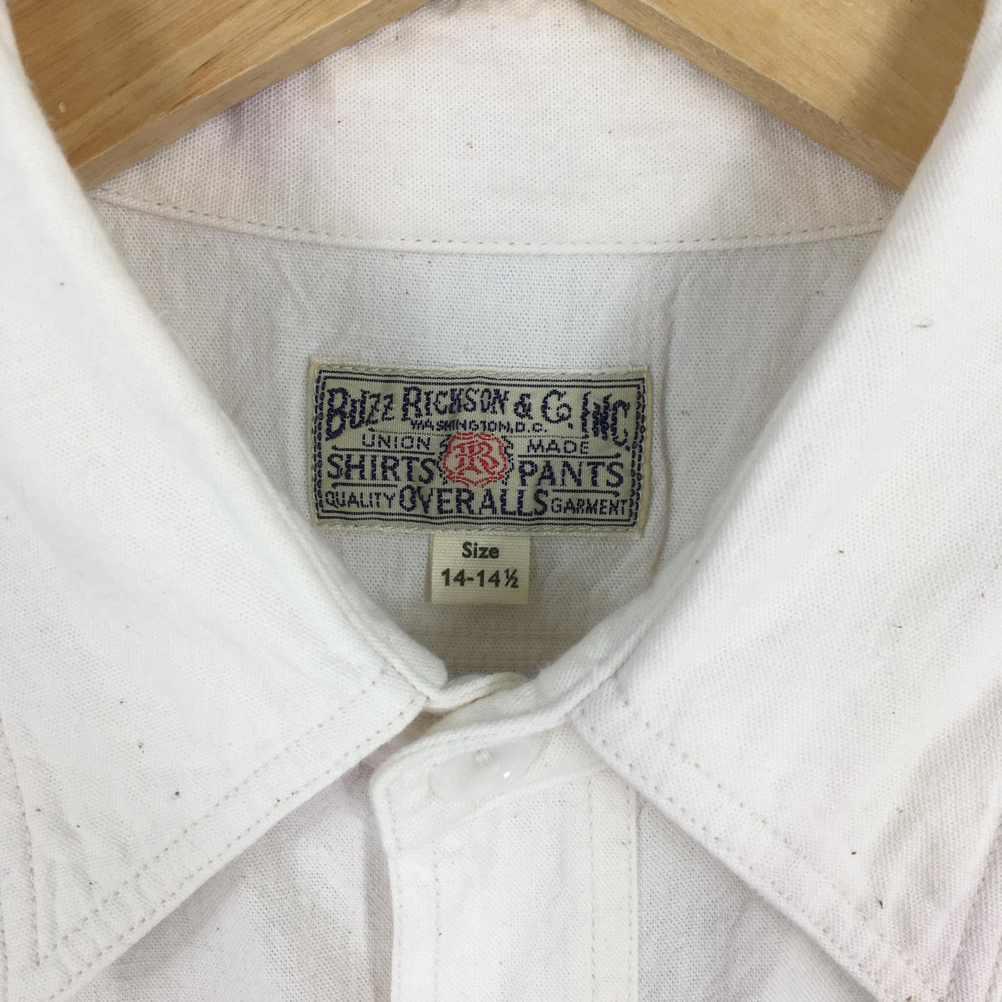 Buzz Rickson Us Navy White Shirt Small