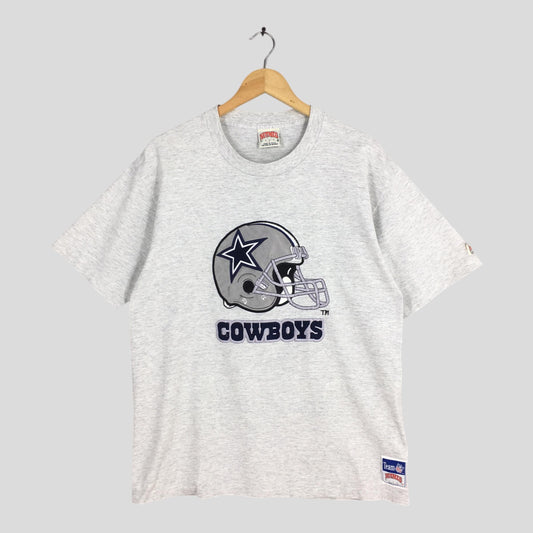 90s Dallas Cowboys NFL Gray T shirt Large