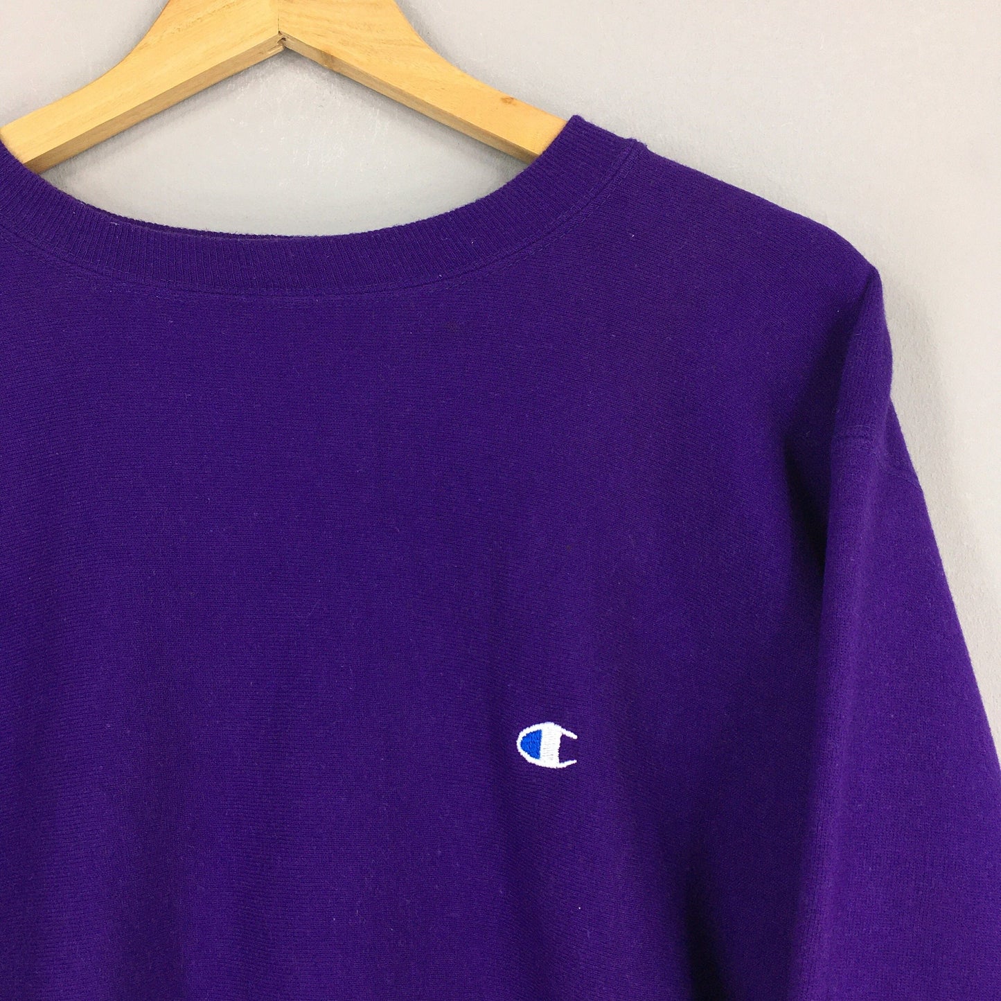 Champion Reverse Weave Purple Sweatshirt Large