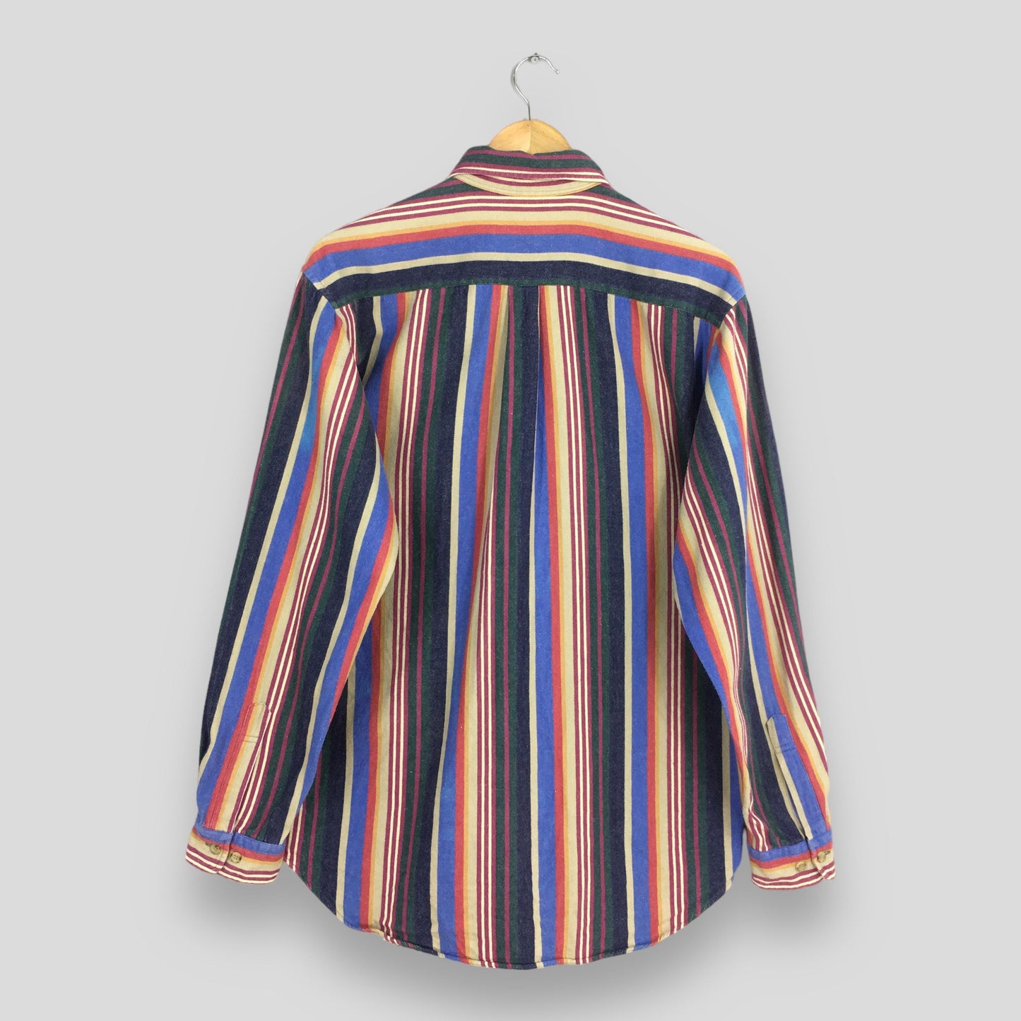 Multicolor Stripes Flannel Shirt Medium