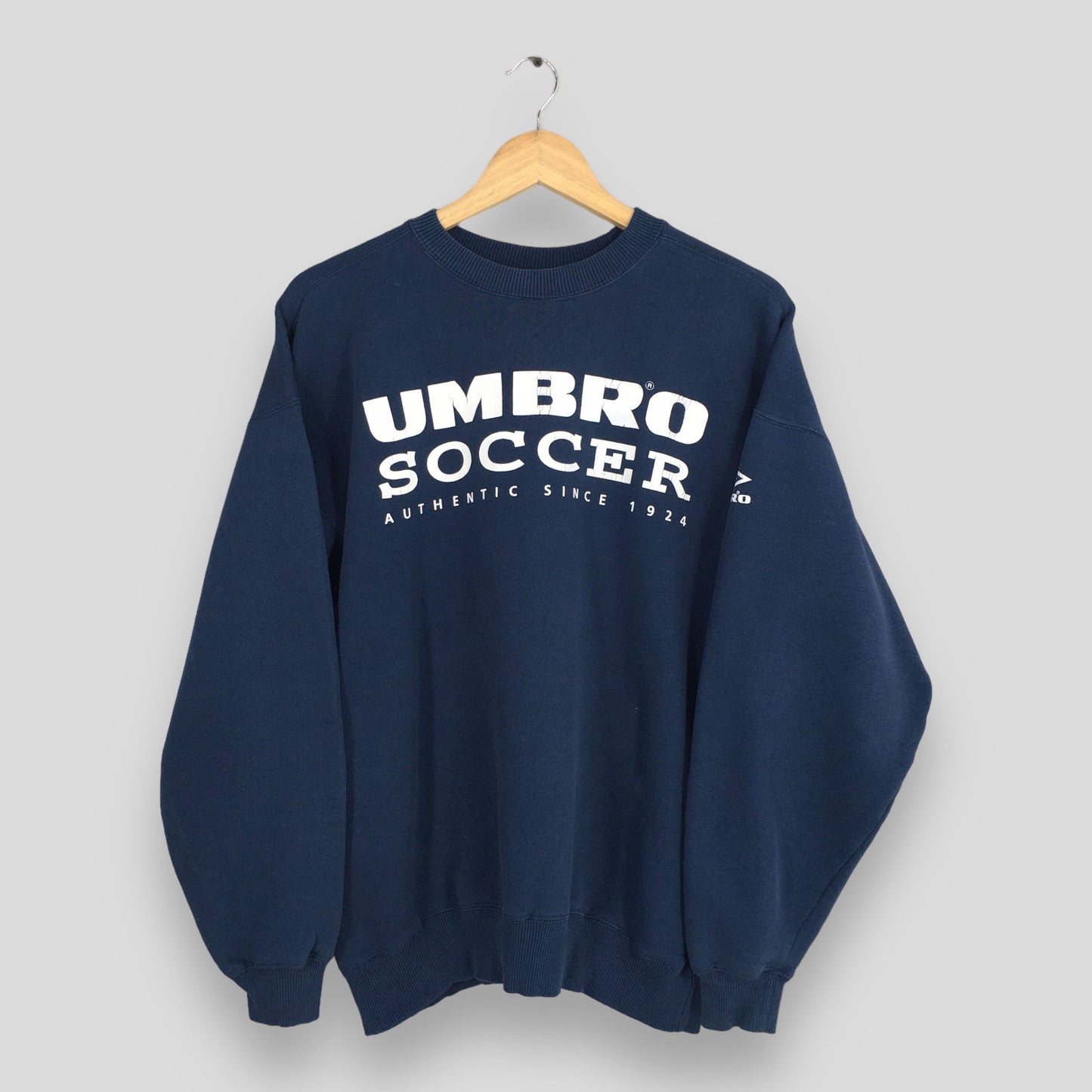 Umbro Soccer Sportswear Blue Sweatshirt Medium