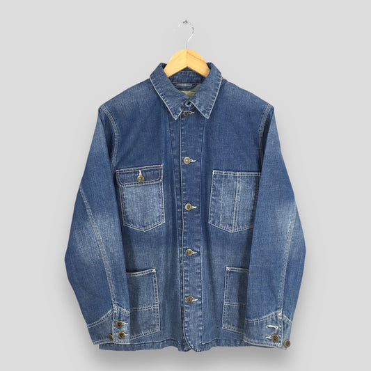 Okayama Japan Denim Chore Workers Jacket Medium