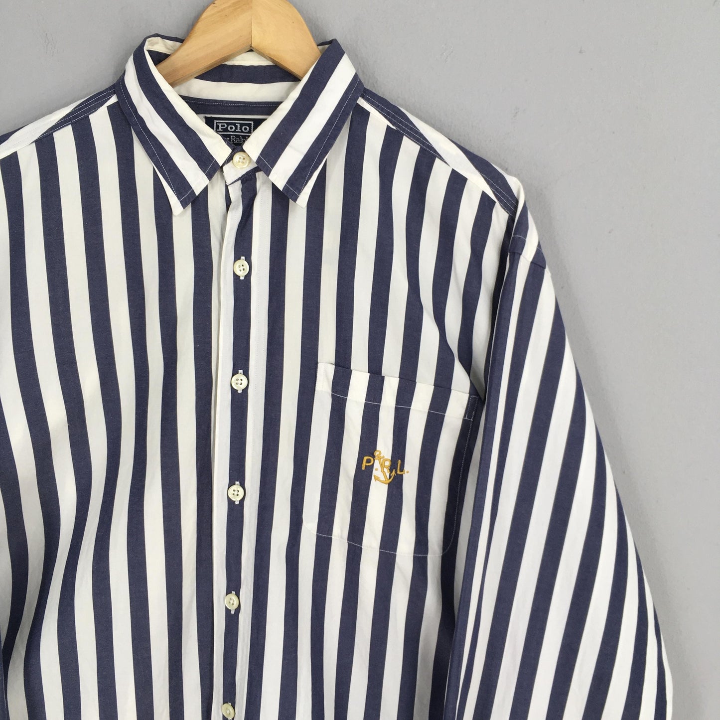 Polo Ralph Lauren Vertical Stripes Shirt Large