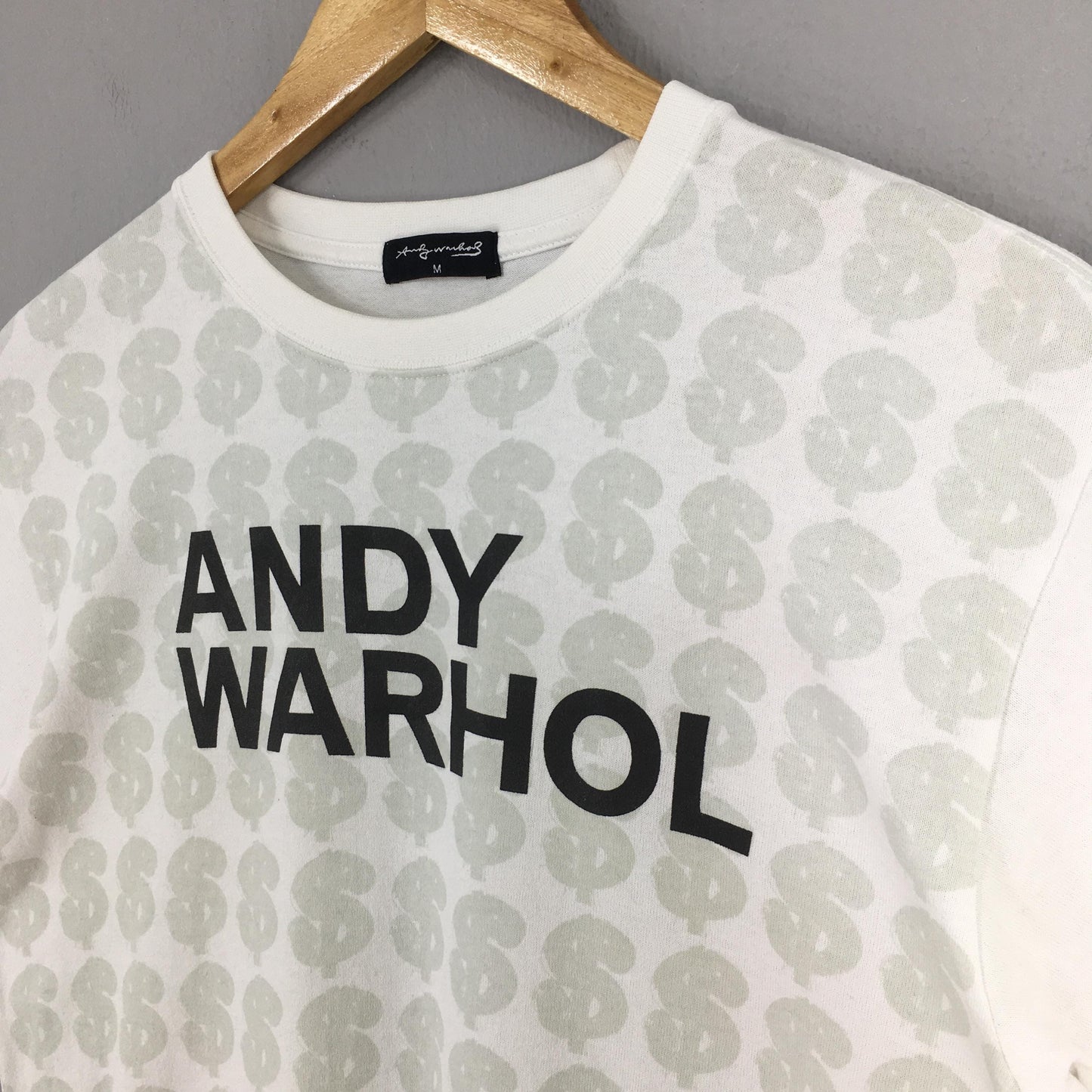 Andy Warhol Dollar Art White T shirt Medium