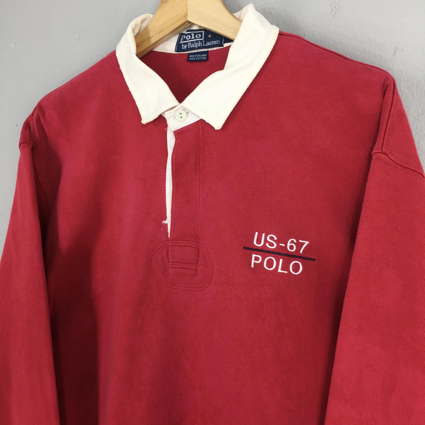 Polo Ralph Lauren Red Rugby Polo Shirt Large