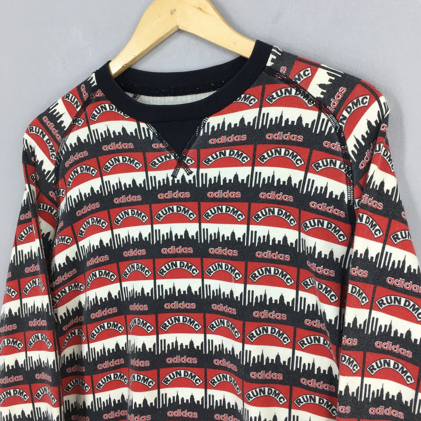 Adidas Run DMC Stripes Overpinted Sweater Small