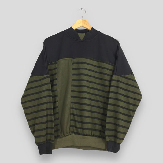 Retro Mcgregor Green Striped Sweater M