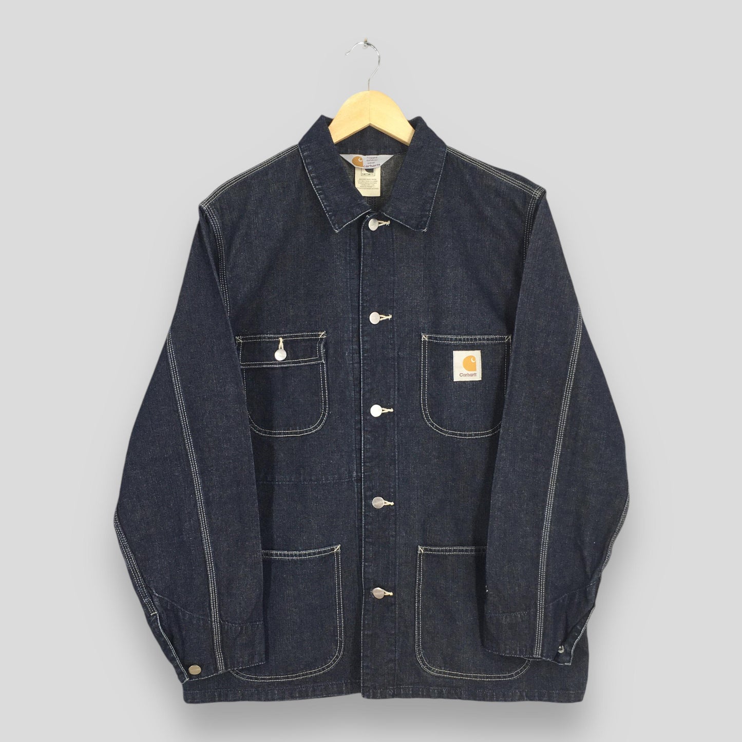 Carhartt Denim Jeans Workwear Jacket Large