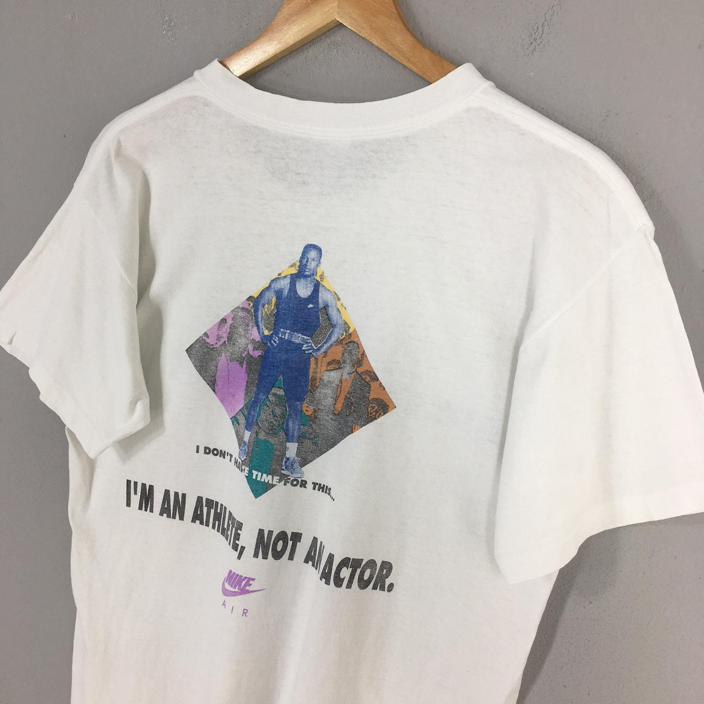 90s Nike Air Bo Jackson White T shirt Medium