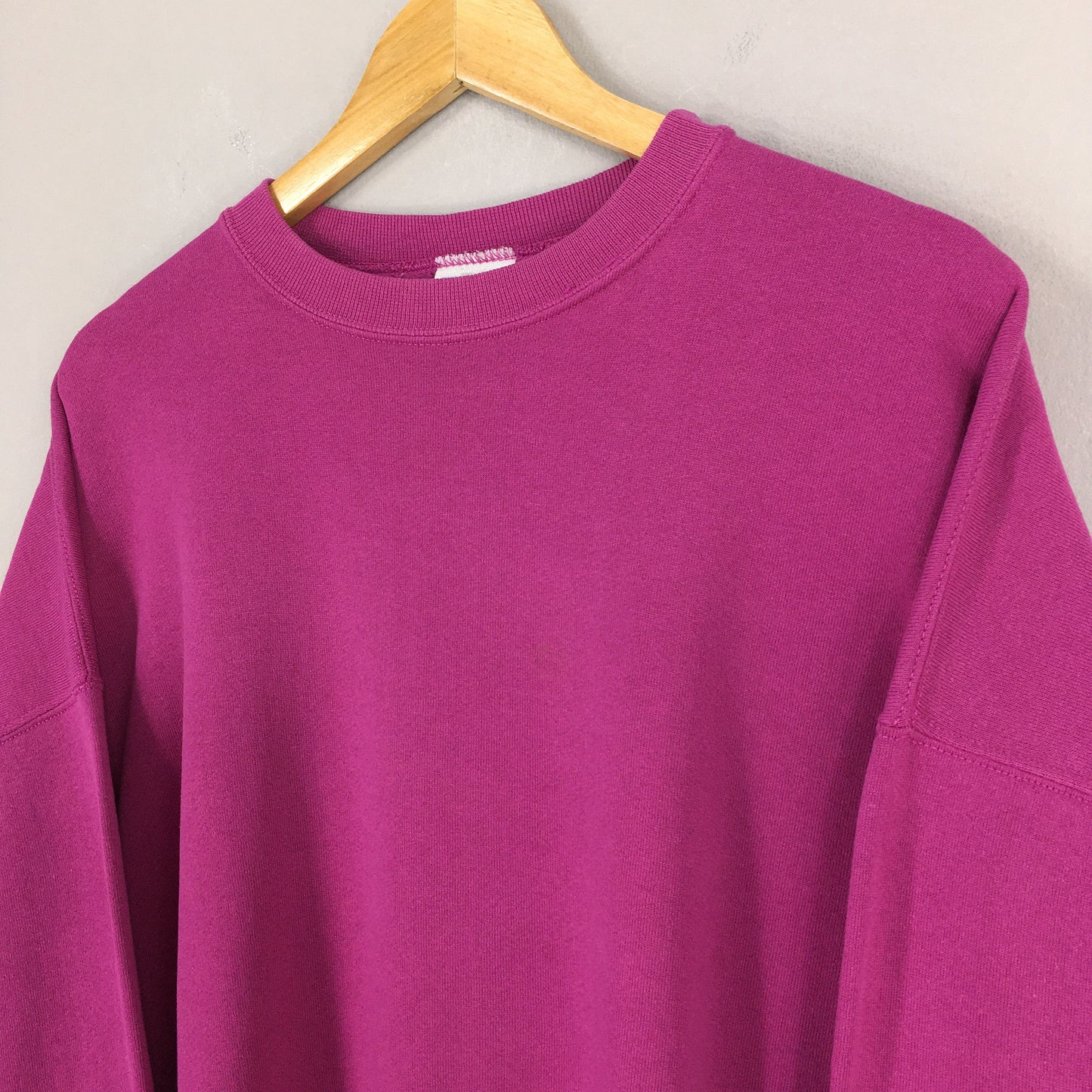 Plain Cheetah Pink Baggy Sweatshirt Jumper 2XLarge