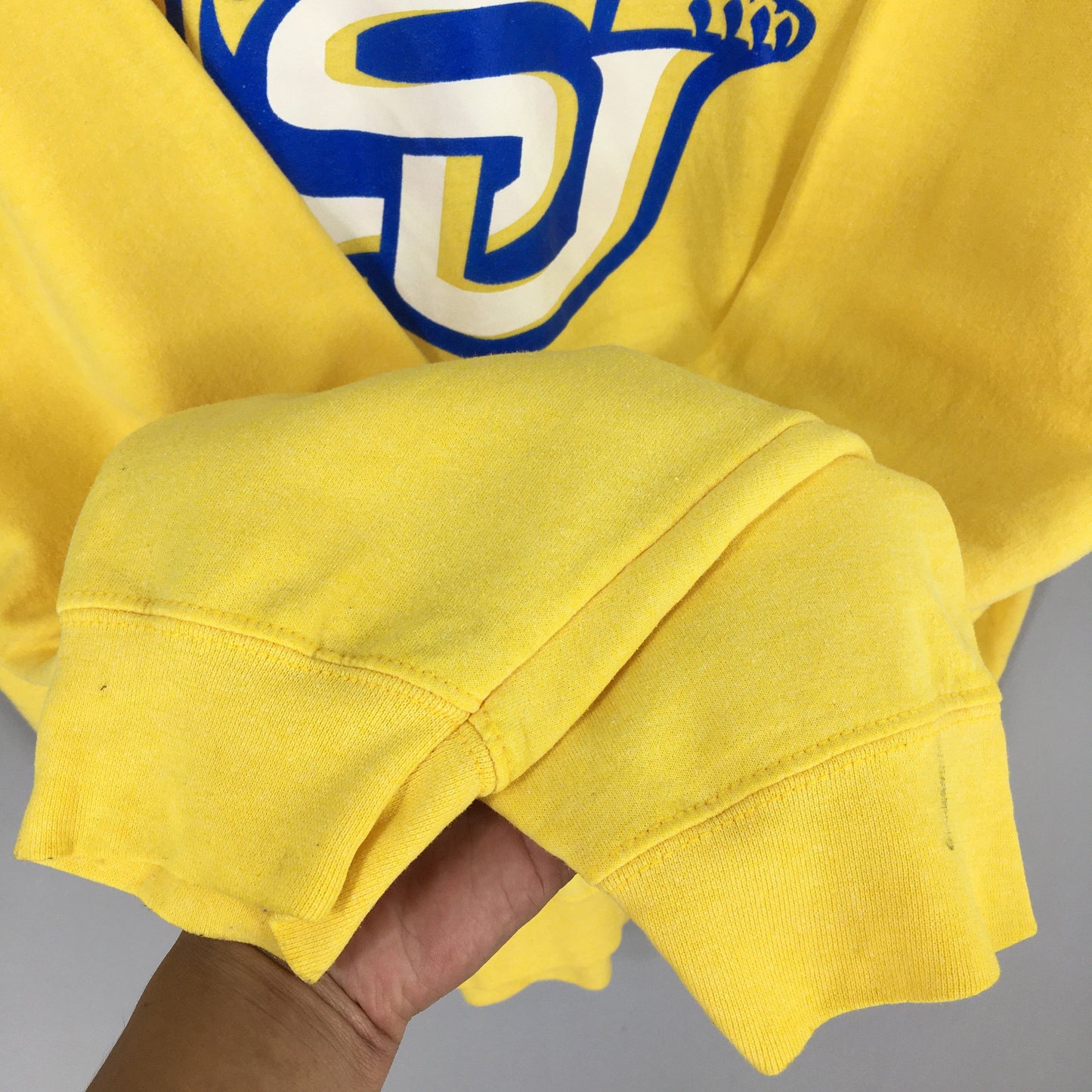 Southern Jaguars Football Ncaa Yellow Sweatshirt 2XLarge