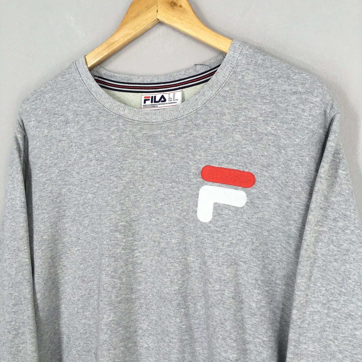 Fila Italia Gray Sweatshirt XLarge