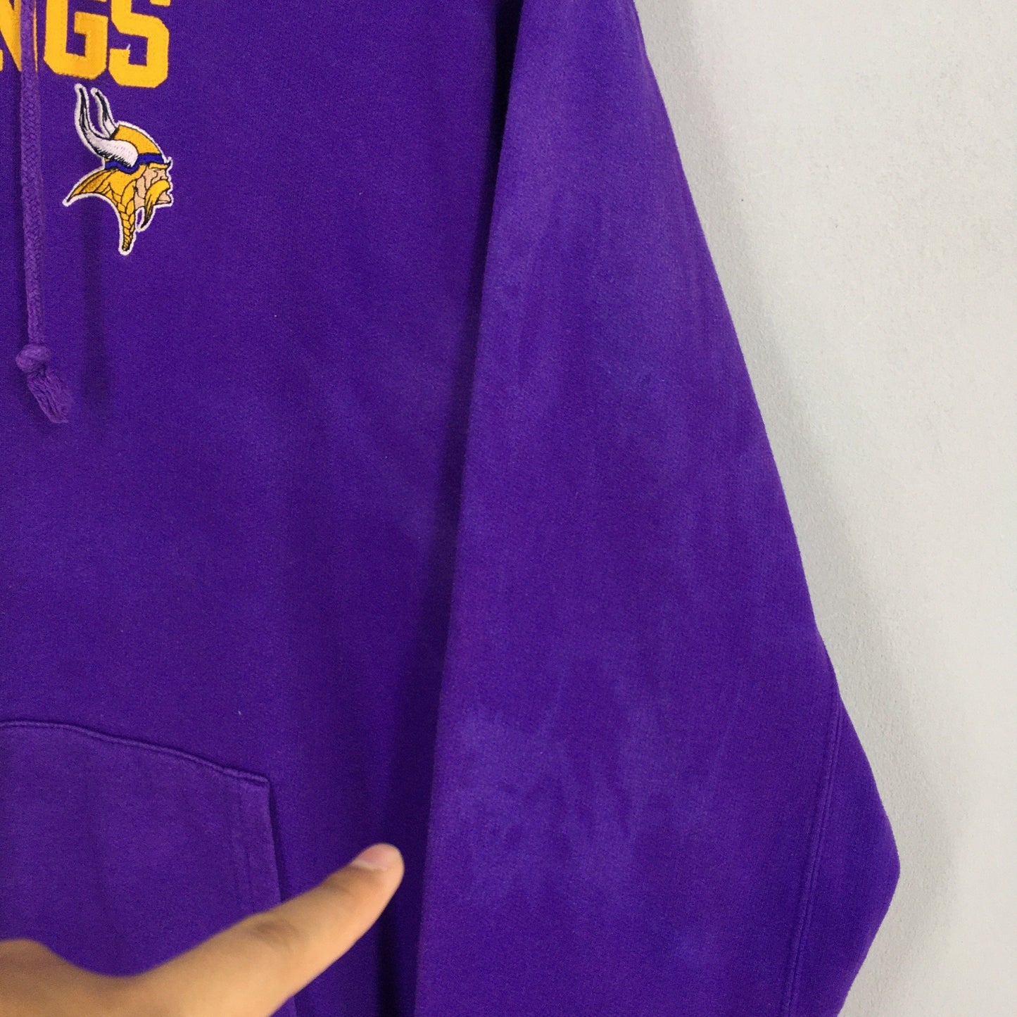 Minnesota Vikings NFL Rugby Purple Hoodie Pullover XL