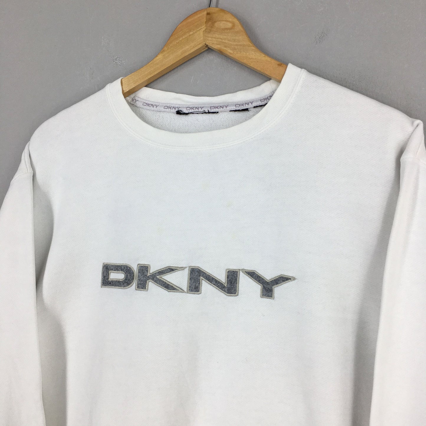 Dkny Jeans White Sweatshirt XLarge