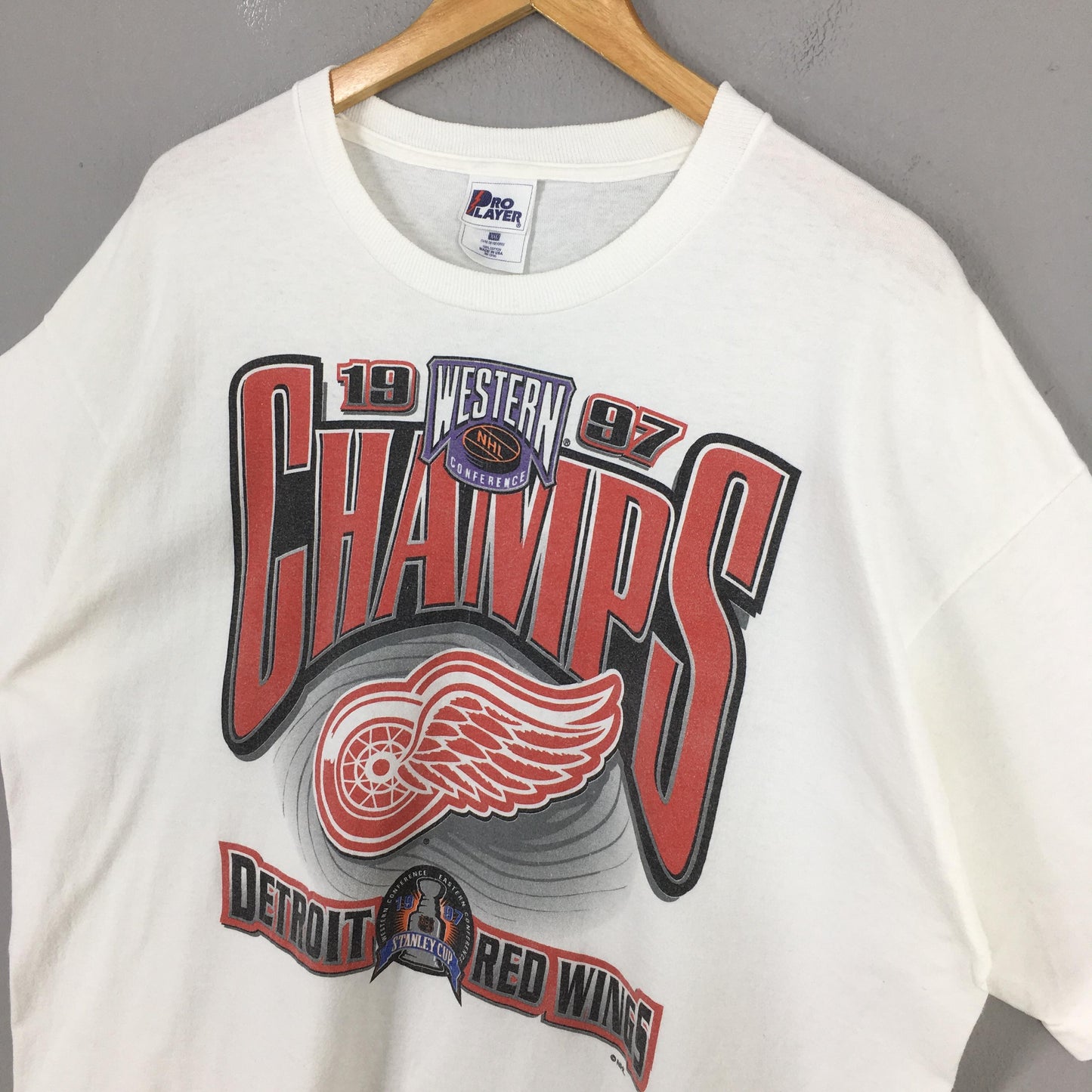 Detroit Red Wings NHL White Tshirt XXLarge
