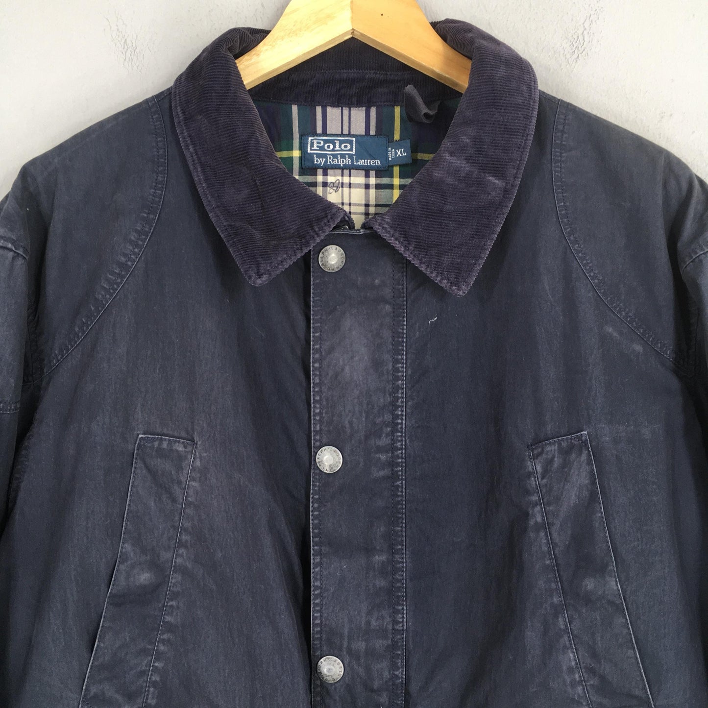 90s Polo Ralph Lauren Chore Canvas Blue Jacket XLarge