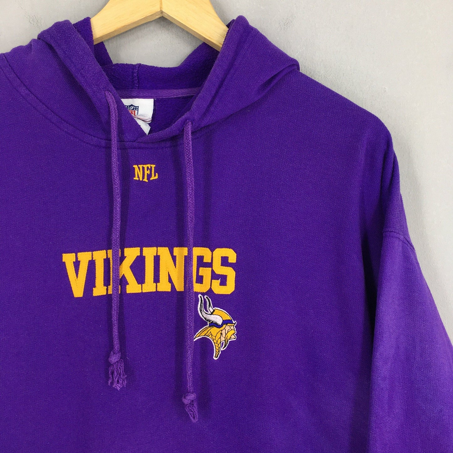 Minnesota Vikings NFL Rugby Purple Hoodie Pullover XL