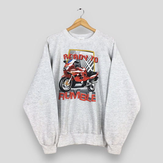 Motorcycle Ready To Rumble Sweatshirt XLarge