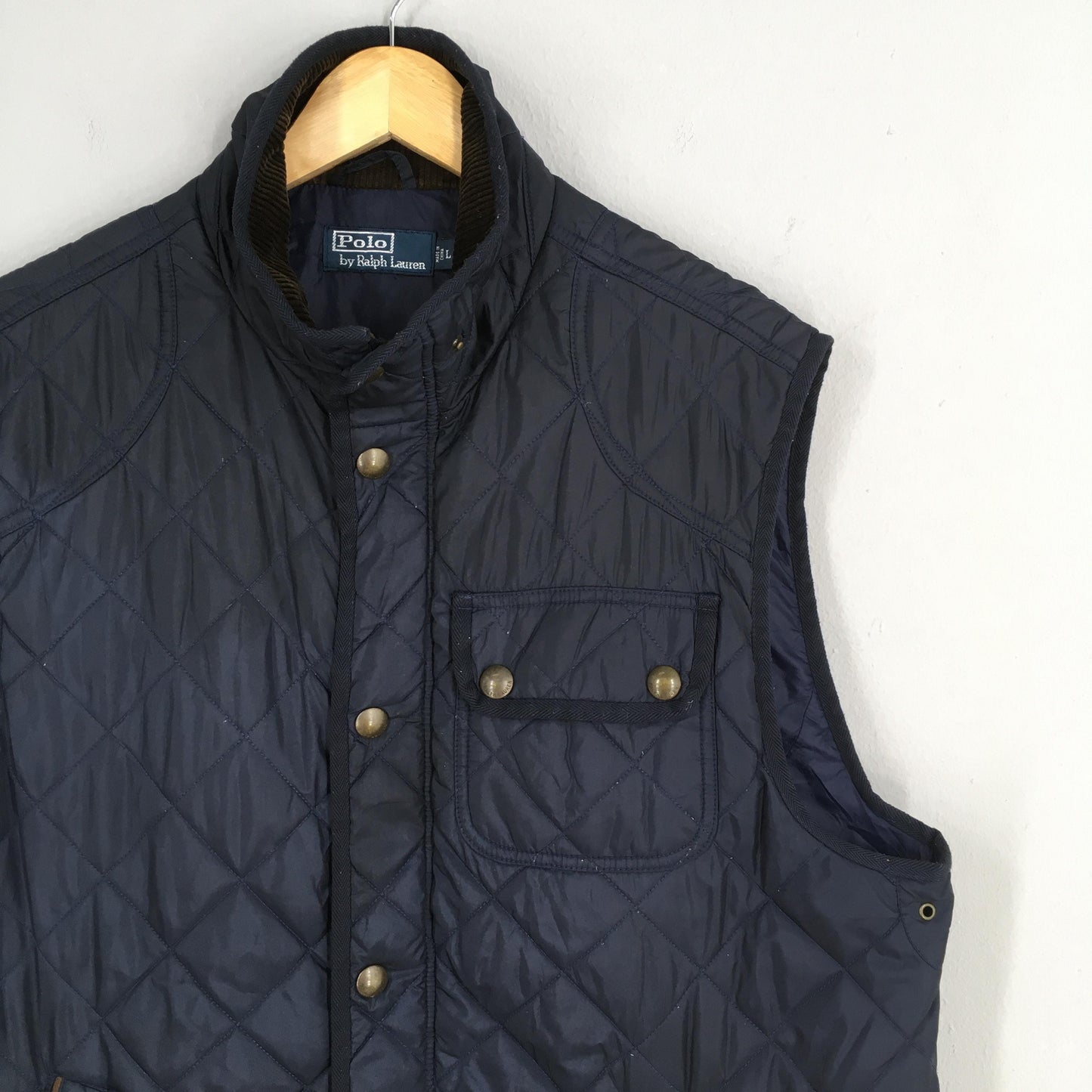 Polo Ralph Lauren Blue Vest Jacket Large