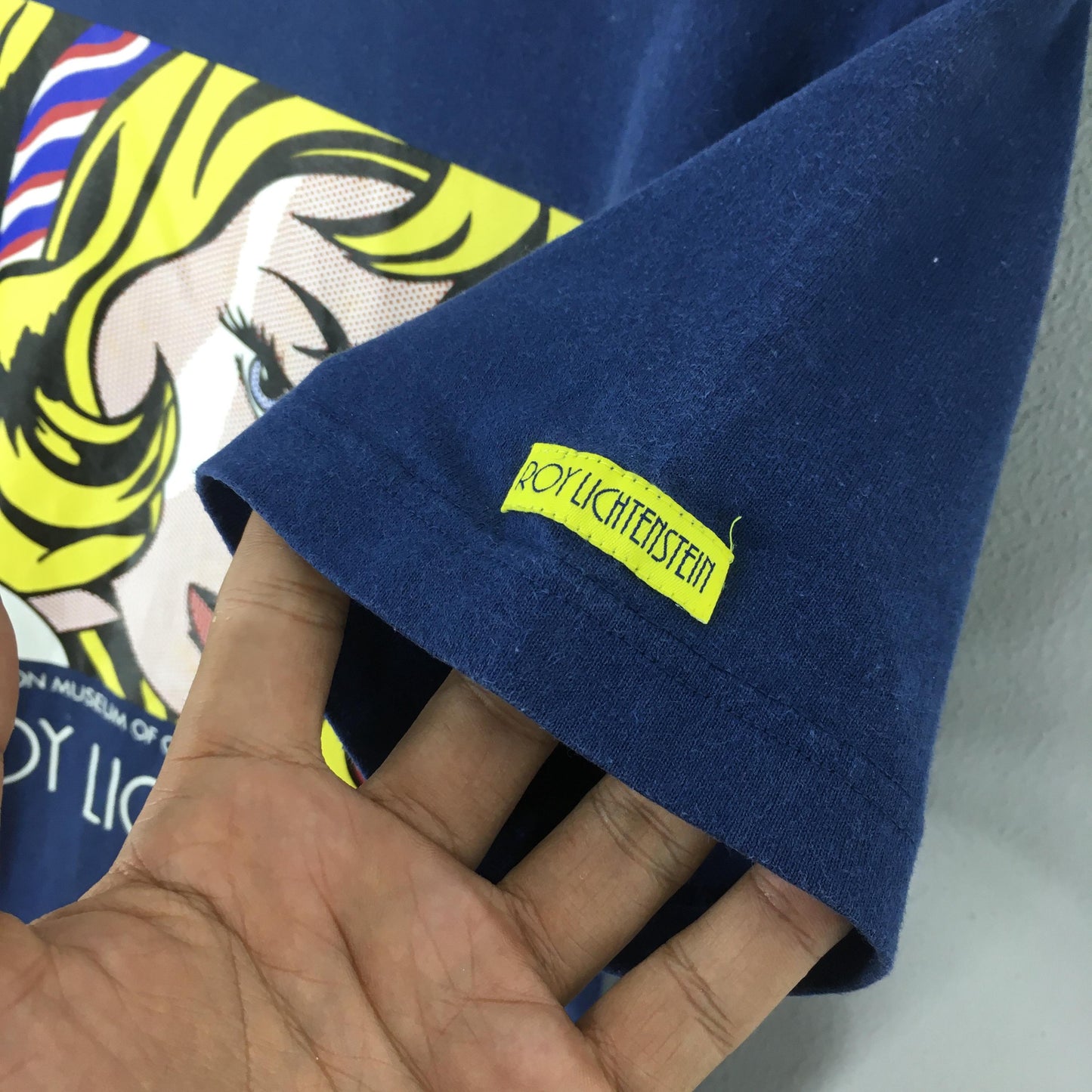 Roy Lichtenstein Girl with Hair Ribbon Artwork T shirt Large