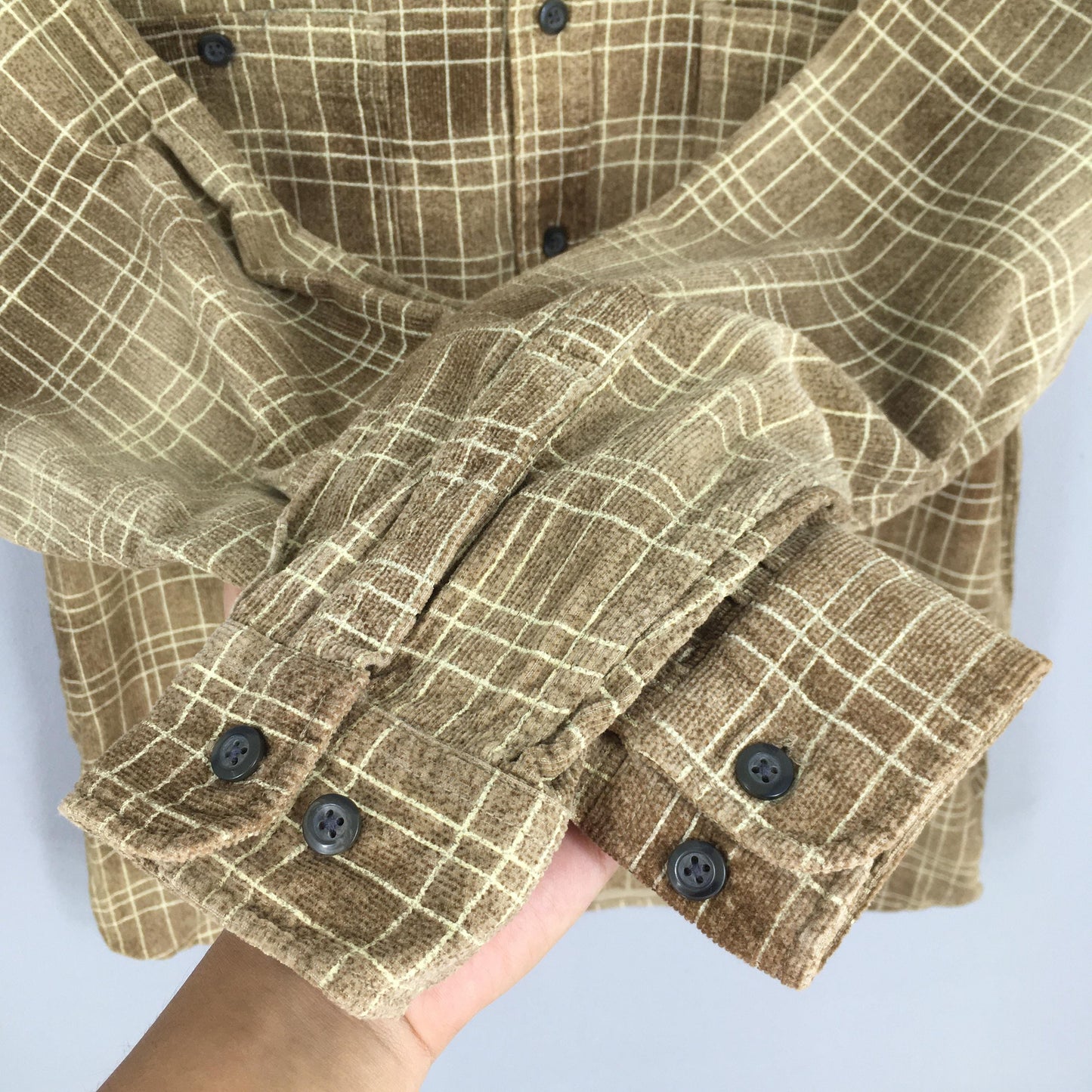 Eagle Club Checkered Brown Shirt Flannel Medium