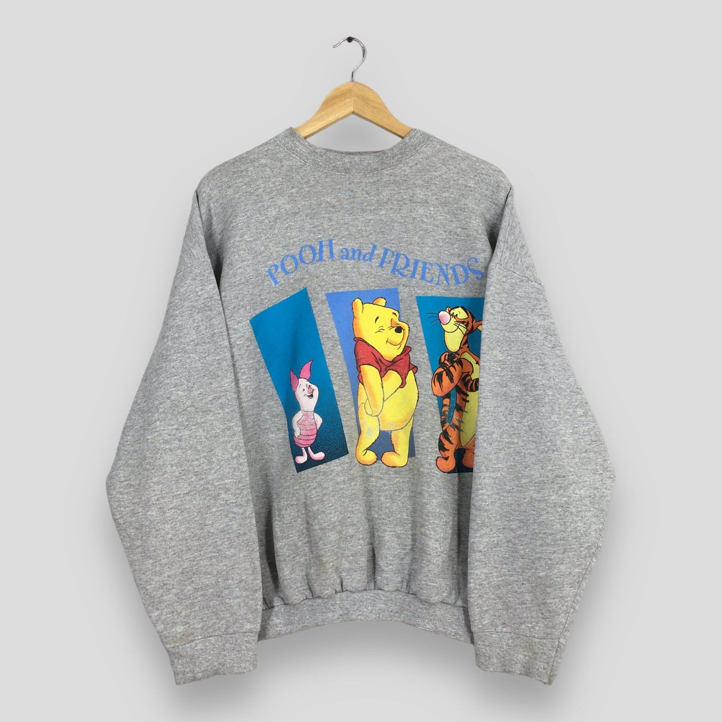 Winnie The Pooh Disney Gray Sweatshirt XLarge