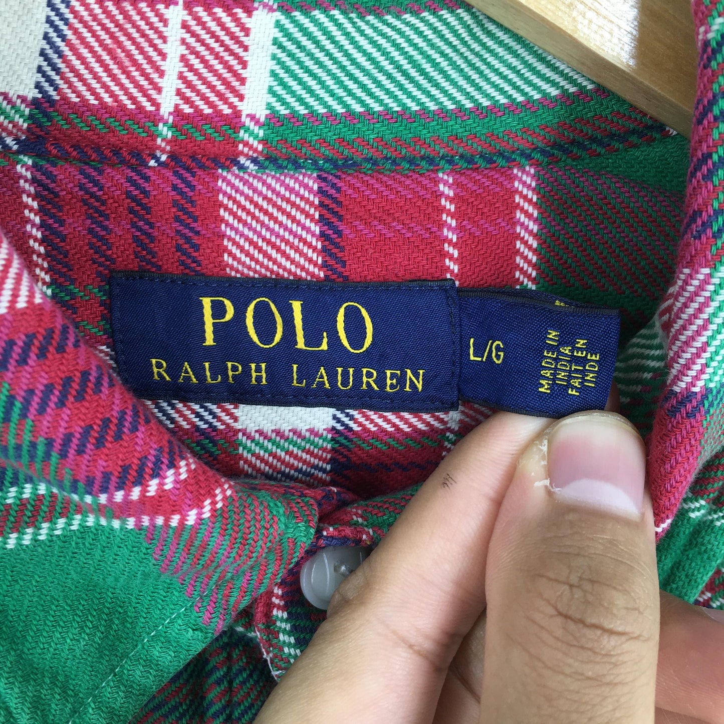 Polo Ralph Lauren Checkered Multicolor Shirt Large